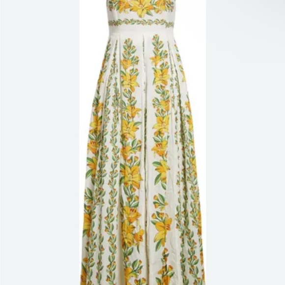 Off-White Tropical Lightness Sleeveless Maxi Dress - FARM RIO. Unique piece 💛 - Picture 6 of 9